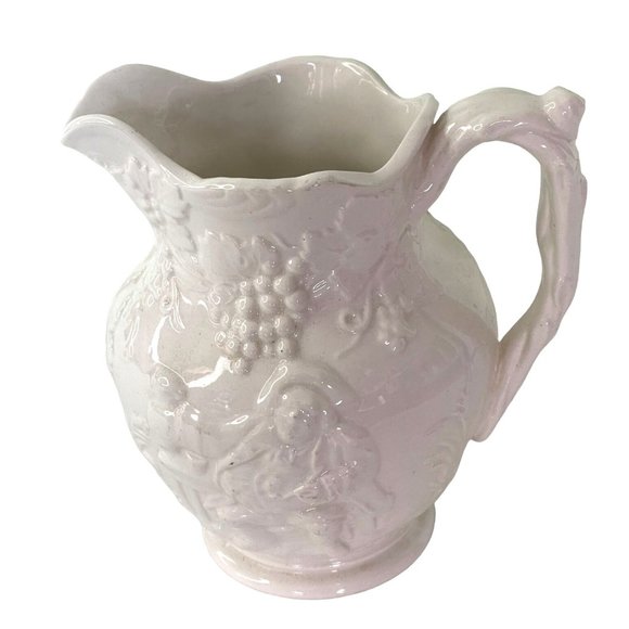 Vintage Spode England Porcelain Old English Tavern Pitcher K1256 Bone China Nice - Picture 1 of 8